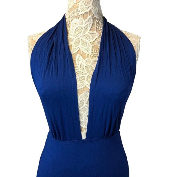 Kenneth Cole Multi-way Convertible Wrap Beach Dress blue size small - Picture 5 of 12